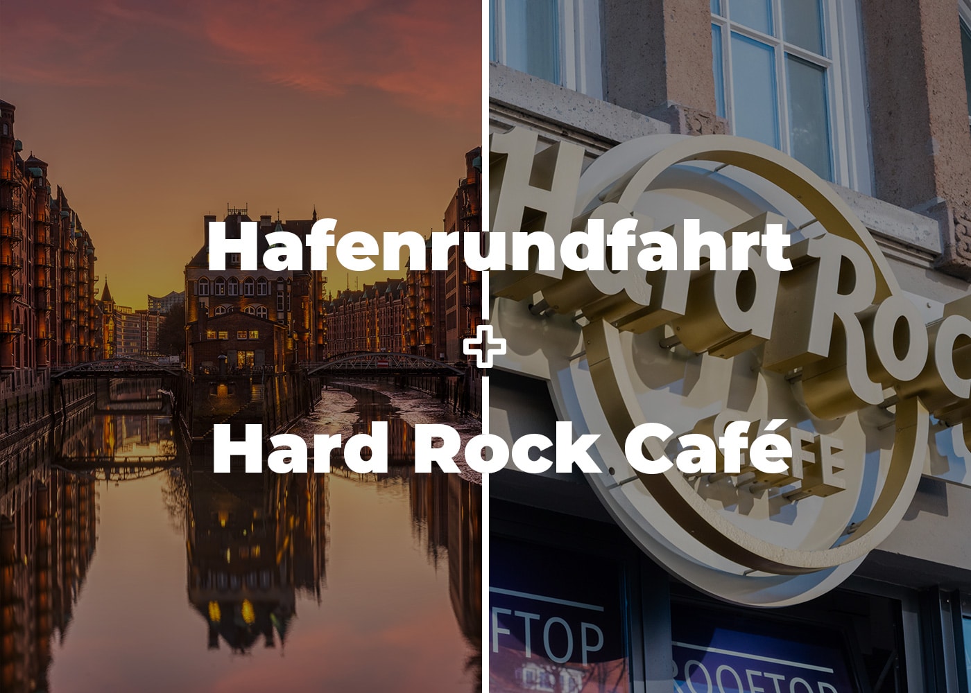 Kombiangebot Hafenrundfahrt und Hard Rock Cafe Menu